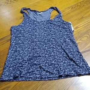 L'AGENCE Womens Tank Top SMALL PETITE NEW LOVE Racerback Blue Gray